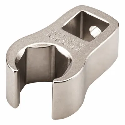 TEKTON Crowfoot Wrench: Steel, Satin Nickel, 3/8 in Drive Size, 13 mm Head Size - Metric Flare Nut Crowfoot Wrenches