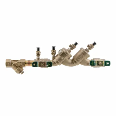 Watts Double Check Valve Assembly: LF719, 1/2 in Pipe Size, FIP x FIP, 12.56 in Overall Lg - Watts Double Check Backflow Preventers
