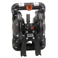 ARO Double Diaphragm Pump: Aluminum Body, 1 1/2 in, NPT Connection, 90 gpm, 275 ft Max. Head (MPN 666150-3EB-C)