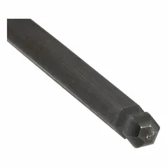Ball end hex screwdriver with 3/16 in tip size and 8 3/4 in overall length. Constructed from alloy steel with a long length blade. The ball end allows off-axis driving of hex socket fasteners, suitable for access in confined spaces during assembly and maintenance tasks.