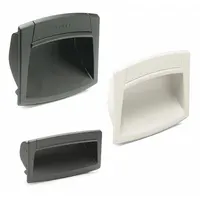 ELESA Recessed Pull Handle: Snap-In, Plastic, White, Tray, 4.3 in Overall Lg, Rectangular (MPN EPR.110-PF-CLEAN)