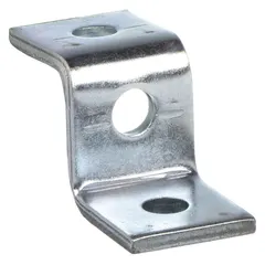 This Z-Shape Connector is made of steel with an electroplated silver finish. It features three holes for securing conduit connections. Used in electrical conduit systems to route and protect wiring, providing a junction or pull-point access in industrial and commercial installations.