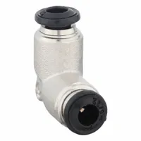 AIGNEP USA Push-Fit Elbow Fitting: 4 mm OD x 4 mm OD Size, Push-to-Connect x Push-to-Connect, 5 PK (MPN 50130N-4-PK5)