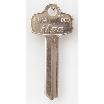 KABA ILCO Key Blank: Compatible with BEST Locks, Key ID # BE2, 7 Pins - Door Lock Key Blanks