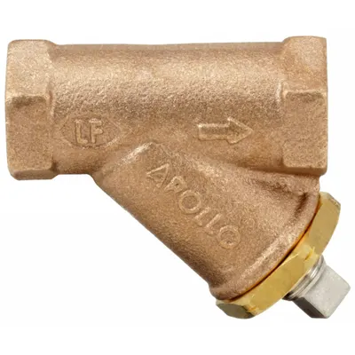 APOLLO Y Strainer: 1 in, NPT, Mesh, 0.125 in Screen Size, Bronze, PTFE - Bronze Y Strainers