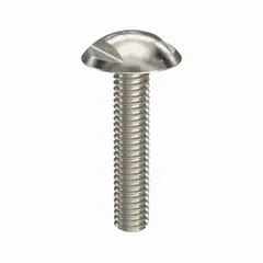 This M4x0.70 thread panel screw has a 20 mm length, truss head with spanner drive, and 6 mm width across flats. Made from 316 stainless steel with a plain finish, it is suited for applications requiring corrosion resistance and easy cleaning in washdown environments.