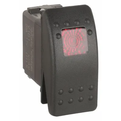 CARLING TECHNOLOGIES Lighted Rocker Switch: 2 Positions, SPST, On/Off - Environmentally Sealed Rocker Switches