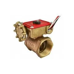 This bronze fire-protection butterfly valve features a 2-inch NPT connection and a gear-operated handwheel for precise flow control. Rated for 175 psi CWP, it uses FKM seals for resistance to heat and chemicals. Suitable for isolation and regulation in fire-sprinkler and water-supply systems.