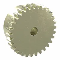 Spur Gear: Module m 0.8, 30 Teeth, 4 mm Bore Dia, Brass, 20° Pressure Angle, Finished Bore (MPN BSS0.8-30A)