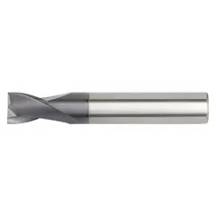 This general-purpose carbide square end mill features a TiAlN coating and 2-flute design for efficient chip evacuation and heat resistance. With a 1/2" mill diameter, 3" length of cut, and 6" overall length, it is suited for slotting, profiling, and contouring in industrial milling applications.