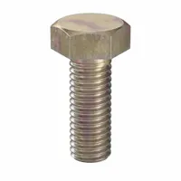 Hex Head Cap Screw: Steel, Class 10.9, Zinc Yellow, M8, Metric, 22 mm lg, Fully Threaded, 100 PK (MPN HC30080221-100P1)