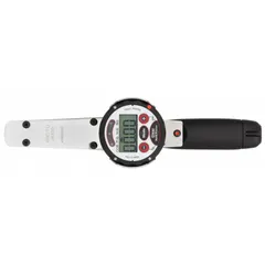 Standard-head electronic torque wrench with a range of 0.63 to 6.25 ft-lb. Provides audible and visual feedback, displays torque in Newton-Meter. Suitable for precise fastening in assembly, maintenance, and quality control tasks.