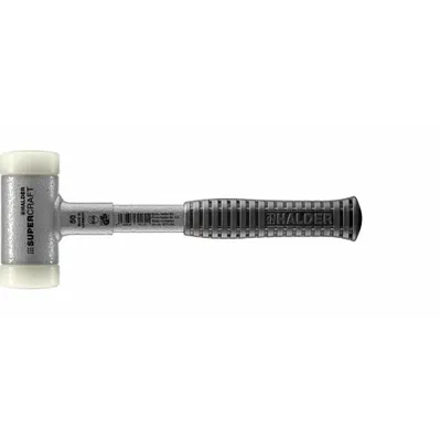HALDER SUPERCRAFT Dead Blow Hammer: Steel Handle, Textured Grip, 2 1/2 lb Head Wt, 2 in Hammer Face Dia - Dead-Blow Split-Head Hammers