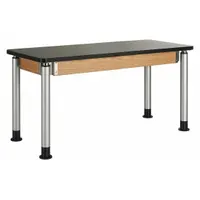 Table: 24 in Overall Wd, 39 in Overall Ht, 4 1/2 ft Overall Lg, Laminate, 500 lb Load Capacity, Oak (MPN P820LBBK)
