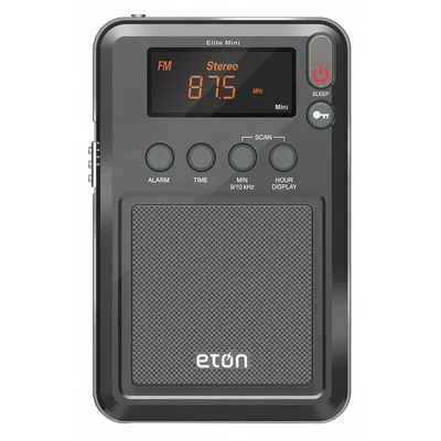 ETON Mini Shortwave Radio: AM/FM/SW, Mineral Gray, LCD, Digital, Key Lock Function - Shortwave Radios