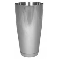 ITI Bar Shaker: 28 fl oz Capacity, 6 3/4 in Overall Ht, 1 Pieces, Stainless Steel, Silver (MPN IBS-V-BB)