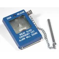 STORM INTERFACE Exit Push Button: 5 1/4 in Ht, 1 13/16 in Dp, 10 3/4 in Wd, Blue, Blue – Zinc, Blue (MPN AXS EMERGENCY OVERIDE SWITCH)