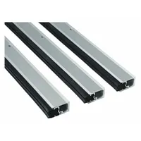 This metal leaf weatherstripping seals gaps around doors to block drafts, dust, and moisture. It features an aluminum flange and neoprene insert, measuring 7 ft long, 3 ft wide, and 1 1/2 in high. Suitable for use in commercial and industrial facilities to improve energy efficiency and maintain climate control