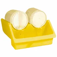 ENPAC Rack Base: 2 Drums/Containers, Rack Base, 8 gal Spill Capacity, 200 lb Load Capacity (MPN 6010-YE)