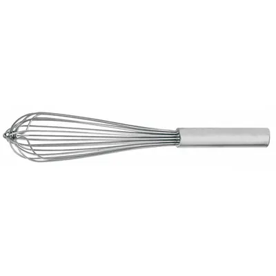 CRESTWARE Whip: 18 in Overall Lg, Stainless Steel Handle, Silver Handle - Whisks