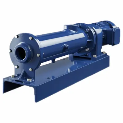 SEEPEX Progressive Cavity Pump: Direct Drive AC Motor, Stainless Steel, Viton - Wobble Stator PC Pumps with Motor