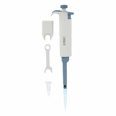 DLAB Single-Channel Pipettor: 1 Channels, 500 ul Capacity - Max, Manual Fixed Volume - Single Channel Pipetters
