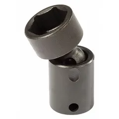 3/8" drive SAE flex impact socket with 7/16 in socket size. 6-point standard profile with black oxide finish. Not tether capable. Used for fastening and loosening SAE hex fasteners in high-torque impact applications.