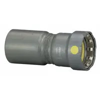 VIEGA MEGAPRESS Crimp Fitting: 1 in Pipe x 1/2 in Pipe Size, FTG x Press-fit, Steel, HNBR (MPN 26006)