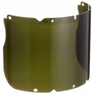 MSA Face Shield Visor: 17 1/4 in Overall Wd, 8 in Overall Ht, 0.98 in Overall Thick - Welding Replacement Visors