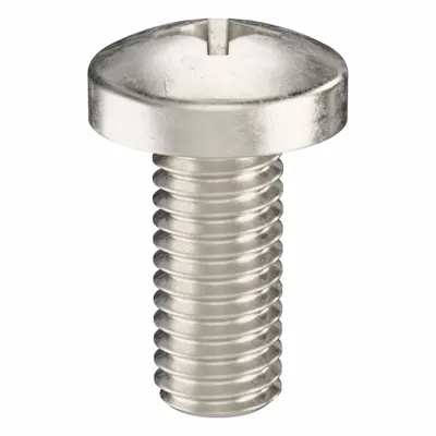 USA INDUSTRIALS Machine Screw: #10-32 Thread Size, 7/16 in Lg, 316, Stainless Steel, Plain - Pan Head Machine Screws