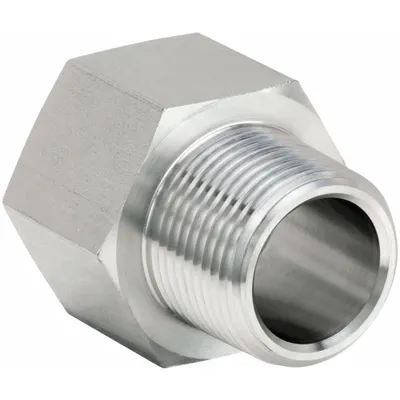 PARKER Metal Pipe Straight: Straight, 316 Stainless Steel, 3/4 in x 3/4 in, 4,300 psi - Extreme Pressure Instrumentation Pipe Fittings
