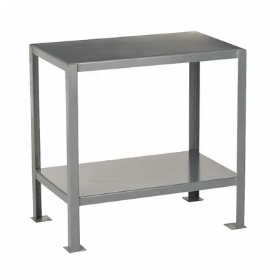 JAMCO Work Table: Fixed Ht, Steel, 48 in x 24 in, 2,000 lb Overall Load Capacity - Steel-Top Worktables