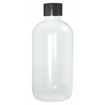 QORPAK Sampling Bottle: LDPE, 4 fl oz, 120 mL, Natural, 24-410 Screw Closure Size - LDPE Narrow Mouth Round Lab Bottles