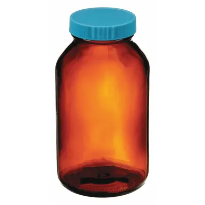 OEM Sampling Bottle: 250 mL - Amber Wide Mouth Glass Lab Bottles