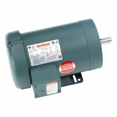 LEESON General Purpose Motor: C-Face/Rigid Base Mount, Totally Enclosed Fan Cooled - C-Face with Rigid Base 3-Phase General Purpose AC Motors