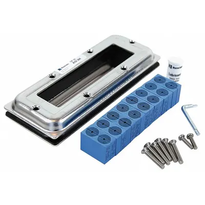ROXTEC Cable/Pipe Seal: 16 Ports, Stainless Steel - Rectangular Opening Cable & Pipe Seals