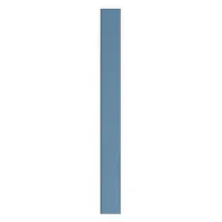 ASI GLOBAL Partition Column: Plastic Polymer, Pebble, Blue, 82 in Ht, 8 in Wd, 1 in Thick (MPN 40-90870853-9509)