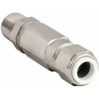 Enhanced Rating Cord Connector: Brass, 3/4 in MNPT, 0.44 in to 0.79 in, Silver, 1 Cords (MPN 25ST30755)