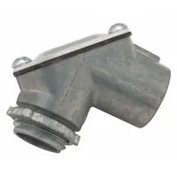 Pull Elbow: 90°, 3/4 in Trade Size, Zinc, Plain, 2 21/32 in Overall Lg (MPN 2663)