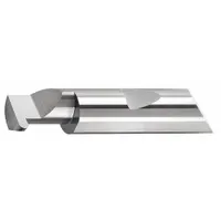 MICRO 100 Grooving Tool: 0.3750 in Shank Dia., Right Hand, 2.000 in Overall Lg (MPN QFR-039-8)