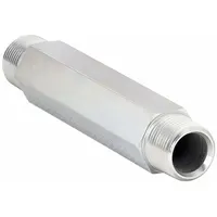 PARKER Metal Pipe Straight: Straight, Steel, 1/2 in x 1/2 in, Male NPT Threaded x Male NPT Threaded (MPN 1/2 X 3.0 FFF-S)
