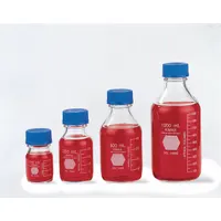 KIMBLE Media Bottle: 500 mL, Screw-On, GL 45, 176 mm, Colorless, Closure Included, Wide Mouth Size (MPN 14395-500)