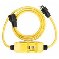 SOUTHWIRE GFCI: Manual Reset, 6 ft Lg, 12/3, 6-20P Plug, 20 A Current, 240V AC, 6-20R, Yellow, SJTW (MPN 26000016-3)