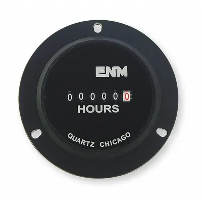 ENM Hour Meter: Hour Meters, Front Panel Mounting, Analog, 115 V AC – 230 V AC