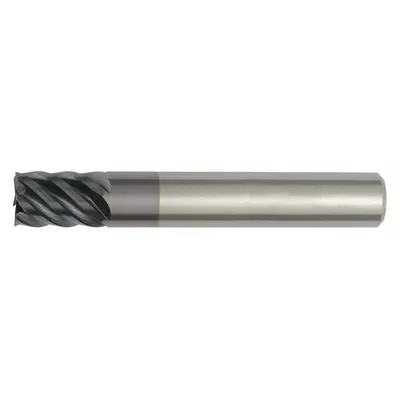 WIDIA HANITA Square End Mill: Carbide, TiAlN Coated, 6 Flute, 1" Mill Dia, 4" LOC - Carbide Square End Mills for Steel & Cast Iron