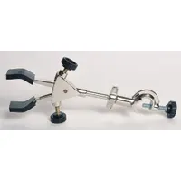 UNITED Flask Clamp: Buret Clamp, Die Cast Zinc Alloy, Die Cast Zinc Alloy, 8 5/8 in Overall Lg (MPN CLPVC2)