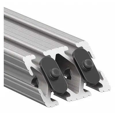 80/20 Joining Plate: 45° Support, 10 Series, 12 in x 2 in x 1 in, For 17/64 in Slot Wd - 45° Corner Supports