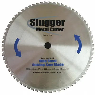 FEIN Circular Saw Blade: 14 in Blade Dia., 66 Teeth, 0.09 in Cut Wd, 1 in Arbor Size - Steel & General Metal-Cutting Blades
