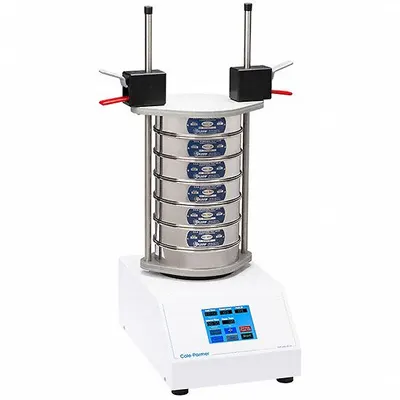 COLE-PARMER Mechanical Sieve Shaker: Vibration, 8 in Sieve Dia Accepted, Digital - Mechanical Sieve Shakers