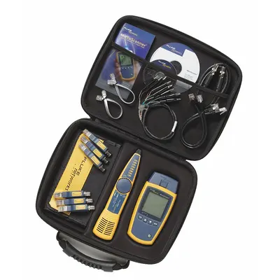 FLUKE NETWORKS Cable Tester Kit: MicroScanner, Base Model + IntelliTone Probe - Copper Cable Verification Tester Kits